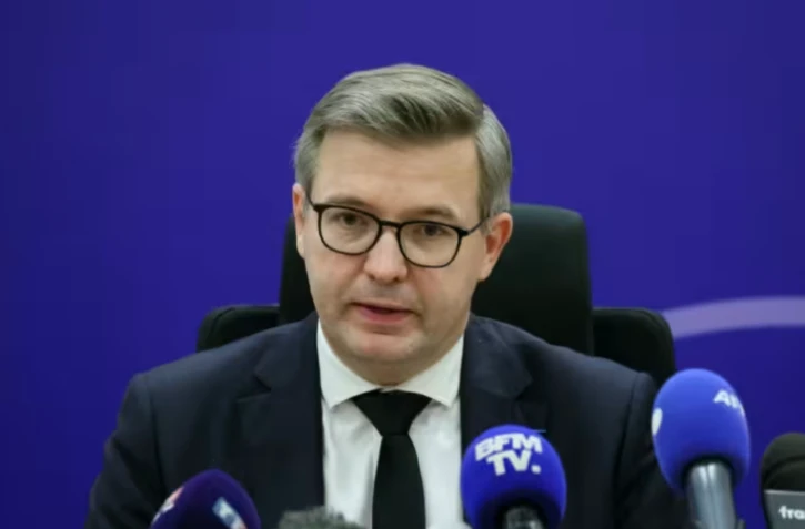 Le procureur de la République de Meaux, Jean-Baptiste Bladier, le 26 décembre 2023 à Meaux ( AFP / ALAIN JOCARD )