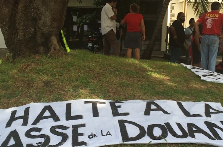 Manifestation douane 24 mars 2016