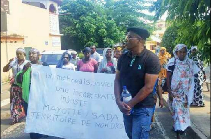 mayotte manifestation à Sada