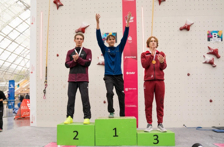 Escalade : Léo Grosset et Eva Lina Rymasz montent sur la plus haute marche du podium