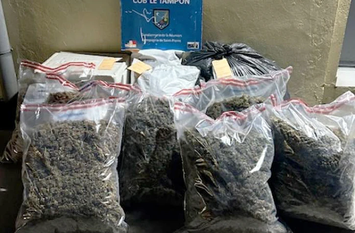 Saisie de cannabis au Tampon