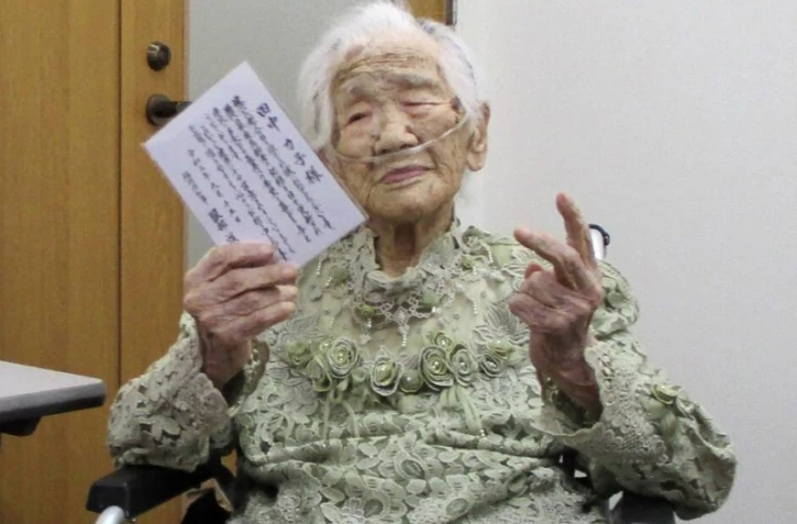 Kane Tanaka, doyenne de l'humanité, en septembre 2021