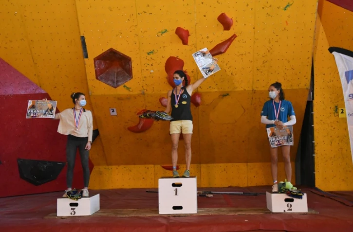 Coupe de France d'escalade de bloc : Fanny Gibert marraine et championne