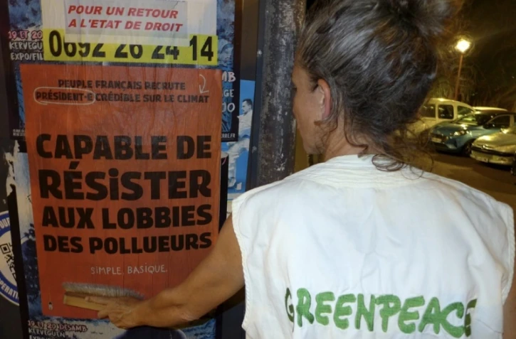campagne affichage Greenpeace présidentielle