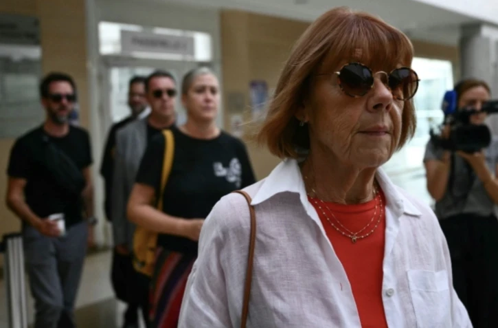 Gisèle Pelicot arrive au palais de justice d'Avignon, le 10 septembre 2024 ( AFP / Christophe SIMON )