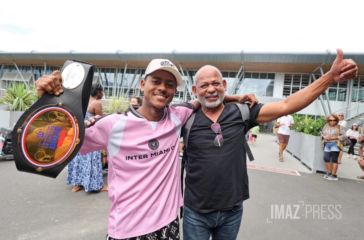 Boxe Amateur Élites : le Réunionnais Larry Tevanne, champion de France, accueillie en fanfare à Gillot