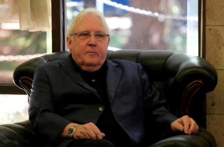 Martin Griffiths, l'envoyé spécial des Nations Unies sur le Yémen, à Sanaa, le 16 septembre 2018