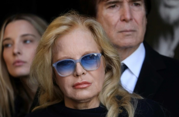 Sylvie Vartan aux obsèques de Johnny Hallyday à Paris, le 9 décembre 2017