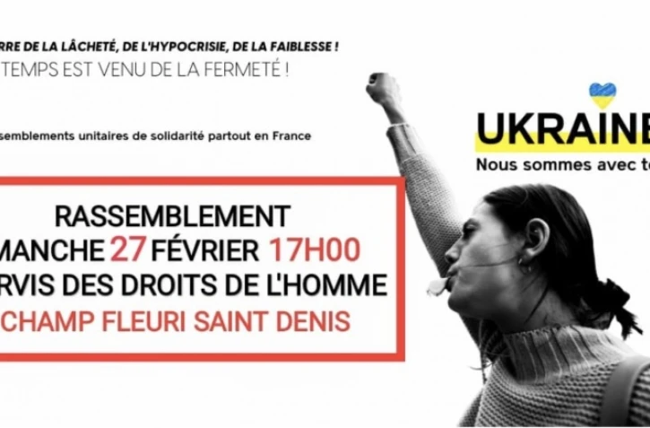 Saint-Denis : un rassemblement en soutien à l'Ukraine prévu ce dimanche