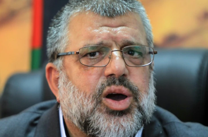 Hassan Youssef, l'un des principaux chefs du Hamas en Cisjordanie, le 10 juin 2014 à son bureau à Ramallah