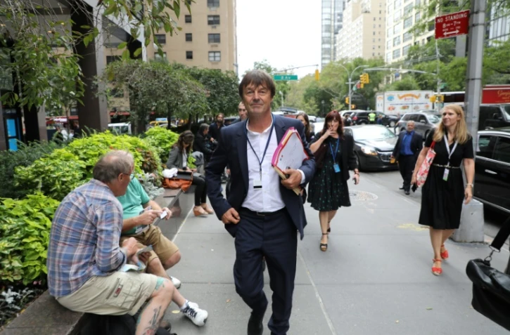 Nicolas Hulot à New York le 18 septembre 2017