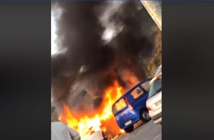 incendie parking colimaçons