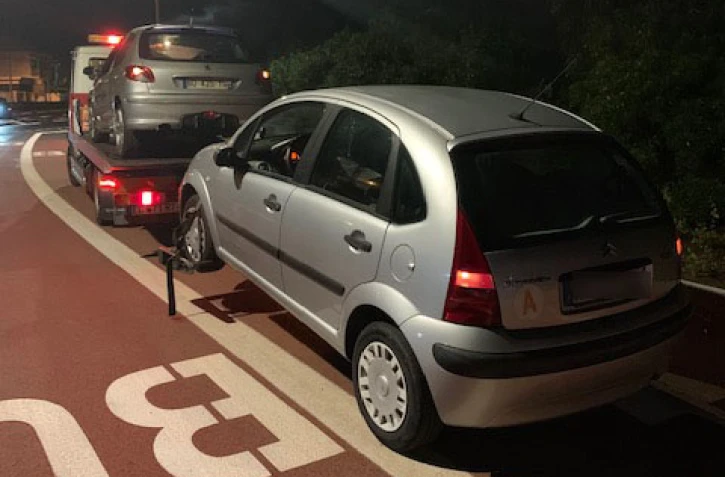 bras panon gendarmerie voiture fourrière
