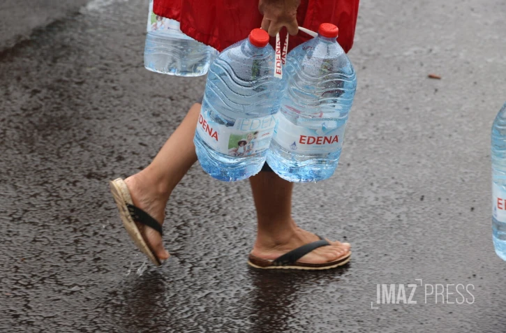 distribution eau potable aprés le passage de Belal 