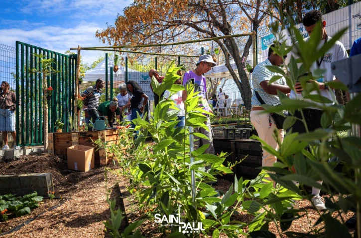 Saint-Paul : inauguration du Jardin des Combavas Ă Plateau Caillou