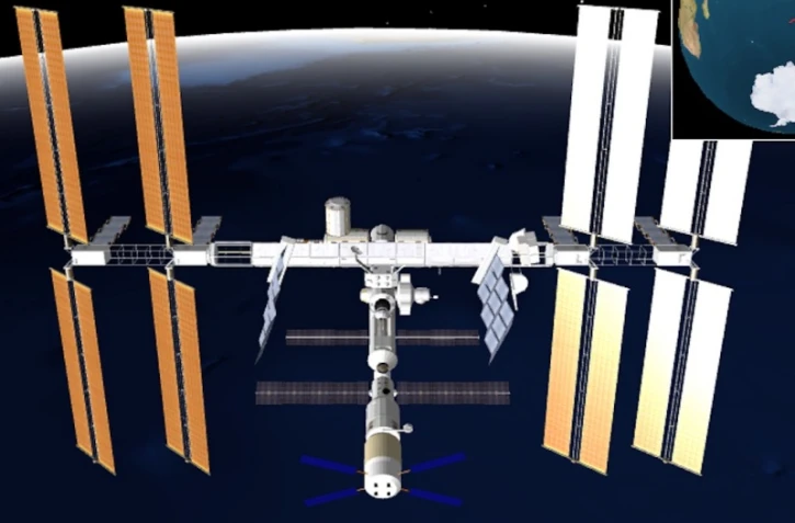 La station spatiale internationale visible depuis La Réunion, 23 mars 2016