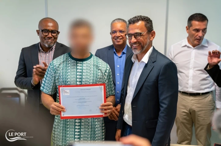 Le Port : remise de diplômes aux détenus des ateliers d'insertion