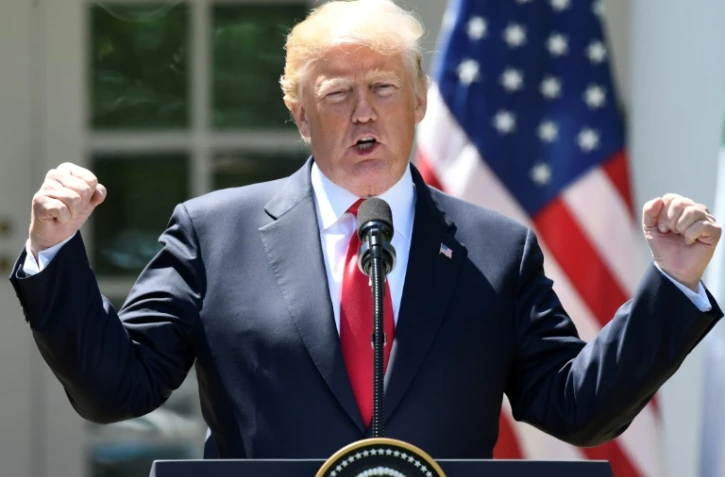 Le président américain Donald Trump à Washington, le 30 avril 2018