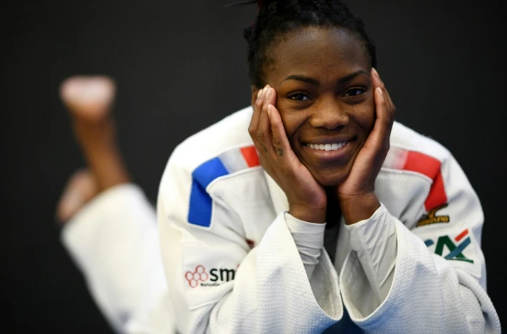 La judoka française Clarisse Agbégnénou à l'Insep, le 30 janvier 2020