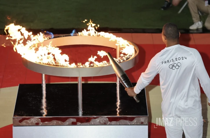 La flamme olympique Réunion saint-paul 