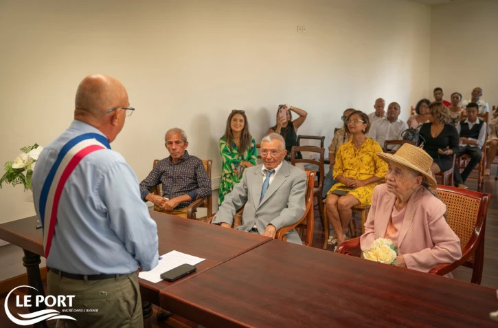 Le Port : 70 ans de mariage pour le couple Pausé, un exemple d'amour 