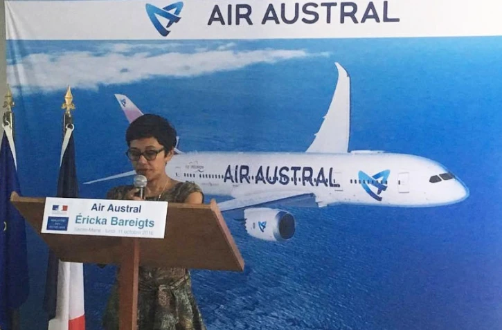 Ericka Bareigts visite Air Austral, lundi 31 octobre 2016