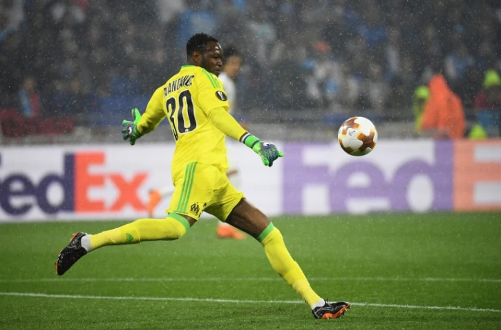 Le gardien de but de Marseille Steve Mandanda lors du match face à l'Atlético de Madrid en finale de l'Europa League le 16 mai 2018