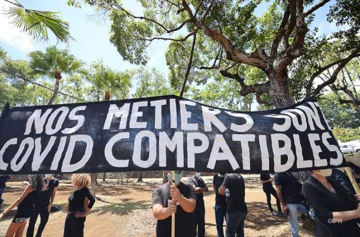 Le secteur de l'événementiel se mobilise devant la préfecture