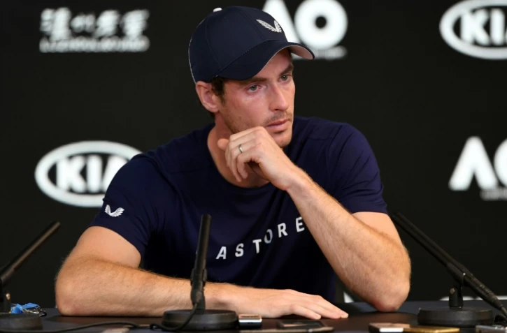 L'Ecossais Andy Murray en larme lors de sa conférence de presse, le 11 janvier 2019 à Melbourne