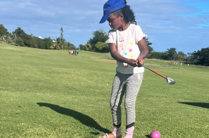 Des sessions de golf pour les marmay de Bellemène et de Bras canot ce matin 