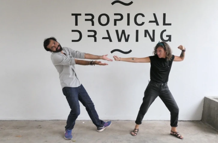 festival tropical drawing