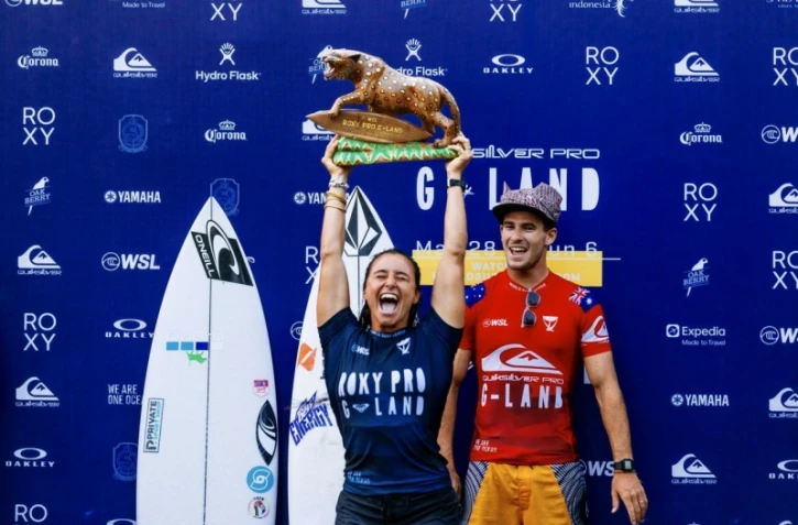 Johanne Defay gagne le roxy pro g-land
