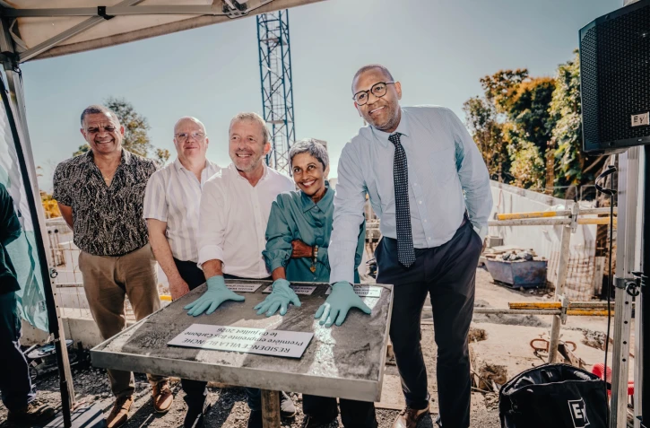 Saint-Denis : pose de la première pierre pour la Villa Blanche