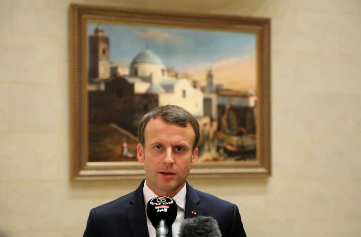 Le président Emmanuel Macron à Zeralda en Agérie, le 6 décembre 2016