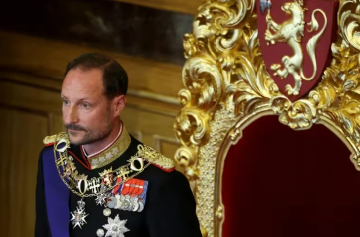 Le roi de Norvège Haakon VIII après sa prestation de serment devant le parlement à Oslo, le 1er septembre 2026 ( AFP / Odd ANDERSEN )