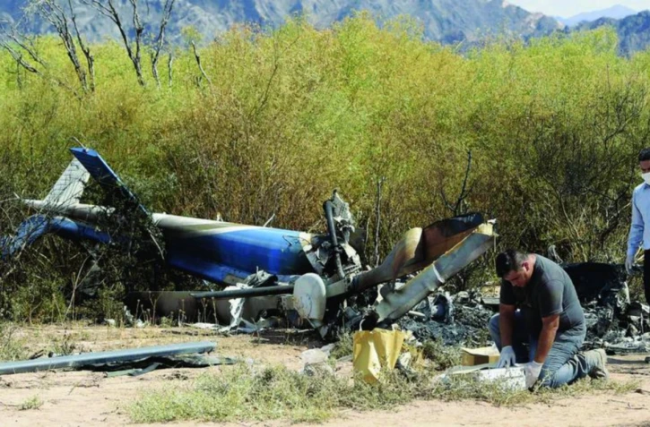  Les avions ont effectué un vol rapproché à basse altitude avant de s’écraser. © Crédit photo : AFP 