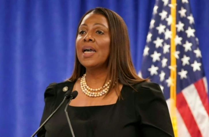 La procureure générale de l'Etat de New York Letitia James le 16 février 2024 ( AFP / TIMOTHY A. CLARY )