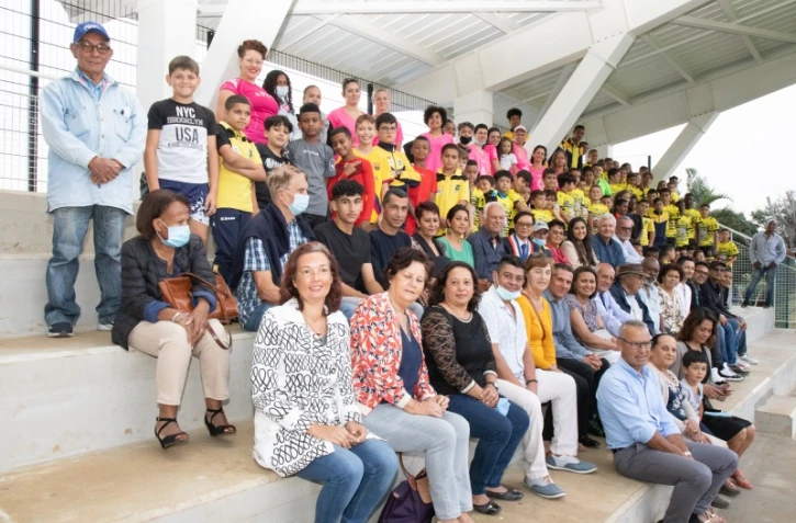 Le Tampon : inauguration des tribunes du stade Orel Corre