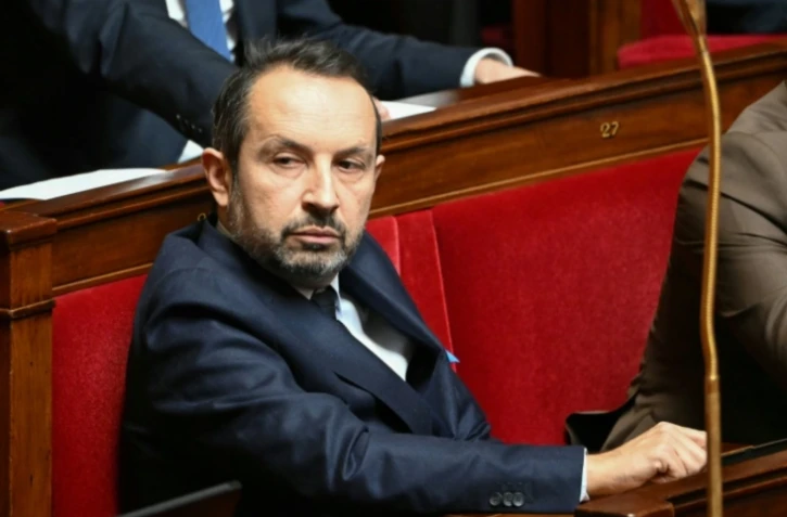 Le vice-président du RN et député du Nord, Sébastien Chenu, à l'Assemblée nationale à Paris le 2 avril 2025 ( AFP / Bertrand GUAY )