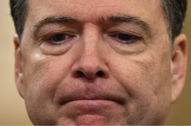 L'ancien directeur du FBI James Comey lors d'une audience au Capitole, à Washington, le 20 mars 2017 ( AFP / Nicholas Kamm )
