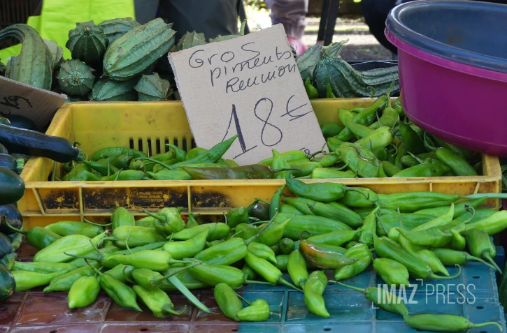 fruits et légumes au marché forain