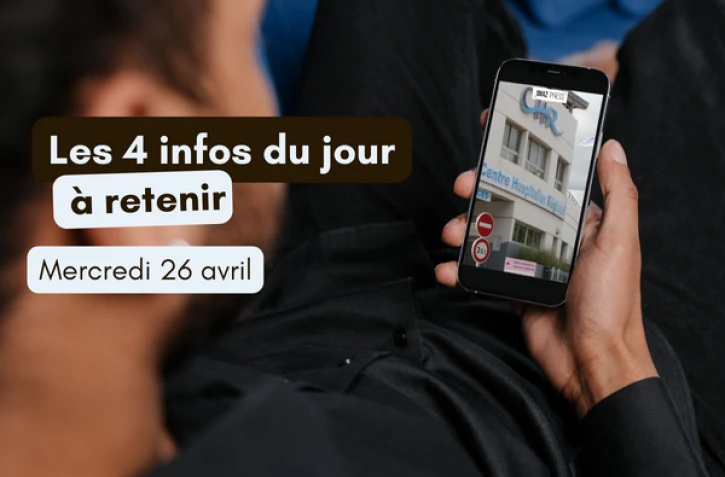4 infos à retenir mercredi 26 avril 2023