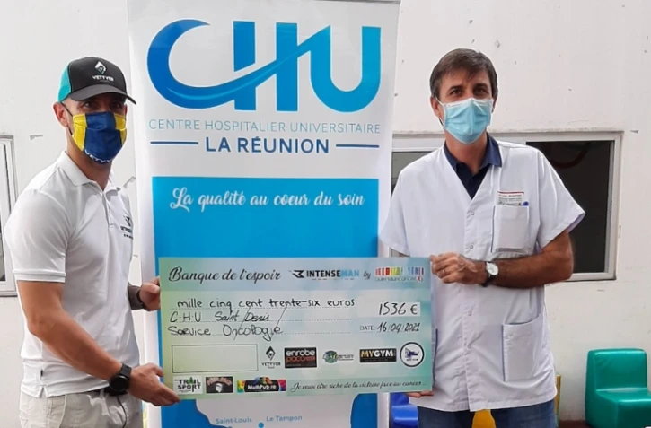 Défi Intense Man : un chèque de 1.536 euros remis au CHU