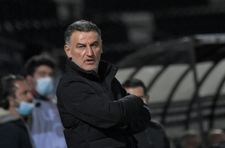 Christophe Galtier, entraîneur du Losc, lors du match entre Lille et Angers le 23 mai 2021.