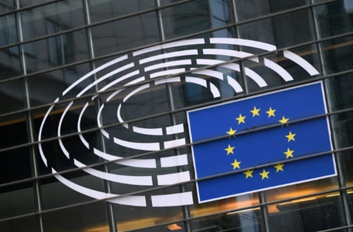 Le Parlement européen à Bruxelles, le 24 février 2025 ( AFP / JOHN THYS )