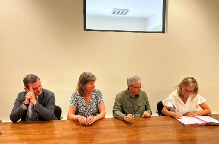 Tribunal judiciaire de St Pierre : signature de la convention EVVI le 31 août 2023