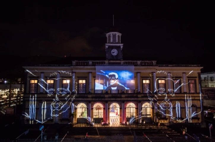 Hôtel de ville projection fèt kaf