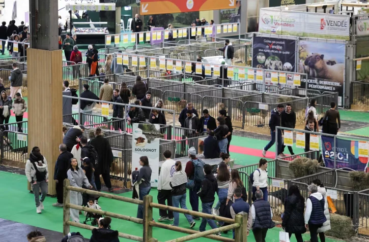 Le Salon de l’agriculture à Paris, le 21 février 2026. LUDOVIC MARIN / AFP 