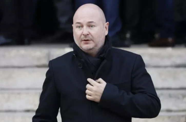 L'animateur Sébastien Cauet, le 9 mars 2022 à Paris ( AFP / Thomas SAMSON )