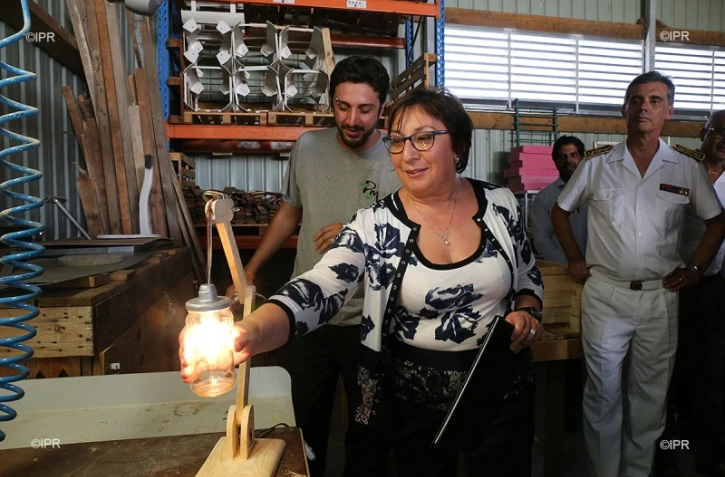 Martine Pinville en visite à La Réunion